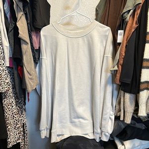 White LuLuLemon Crew Neck